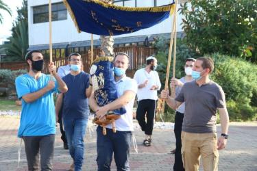 Inauguration of New Synagogue and Kviat Mezzuzot of Four New Modular Homes at Orot's Elkana Campus