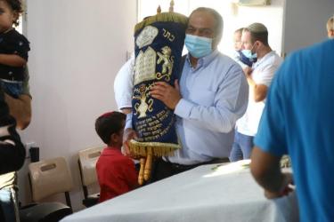 Inauguration of New Synagogue and Kviat Mezzuzot of Four New Modular Homes at Orot's Elkana Campus